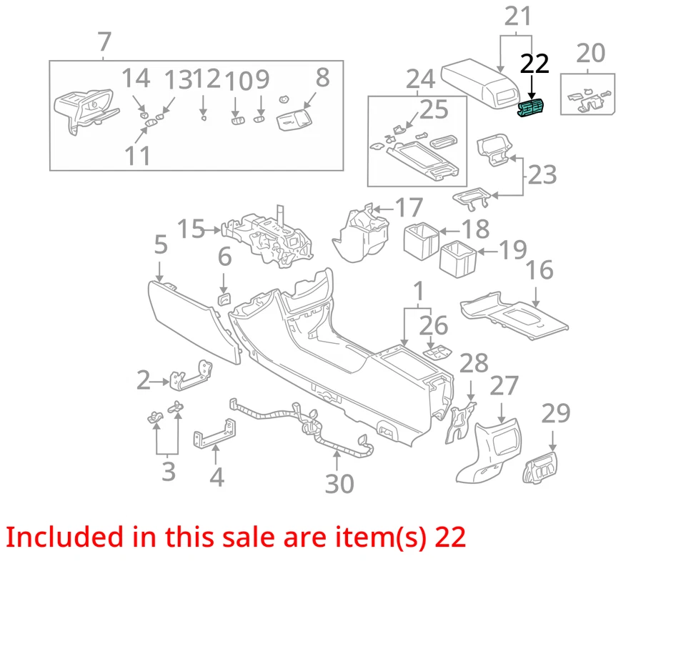 Cadillac Deville Sevilla 1998-2005 salida ASM AUX AIRE ACONDICIONADO * L 25667443 - NUEVO Foto 2 de 3