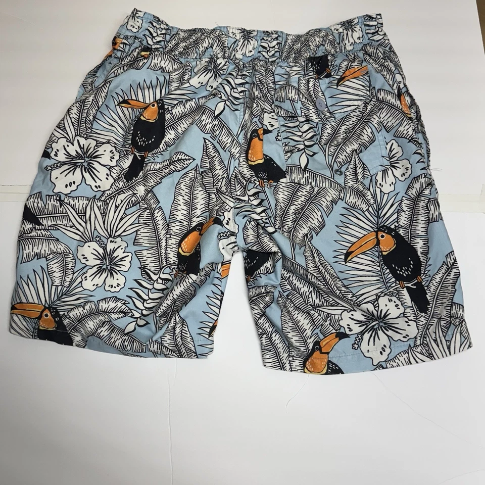 Bañador para hombre St. John's Bay M Tucán Tropical Malla Forrado Poliéster RN 93677 Foto 2 de 4