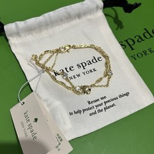 Kate Spade Gold Layer Bracelet Bnwt With Dust Bag
