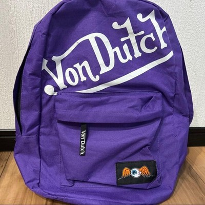 Von Dutch Flying Eye Rucksack Lila Seltene Farbe Y2K aus Japan