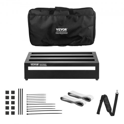 Lightweight Guitar Pedal Board Aluminum Alloy Carry Bag Fits 10-12 Effects - Picture 3 of 8