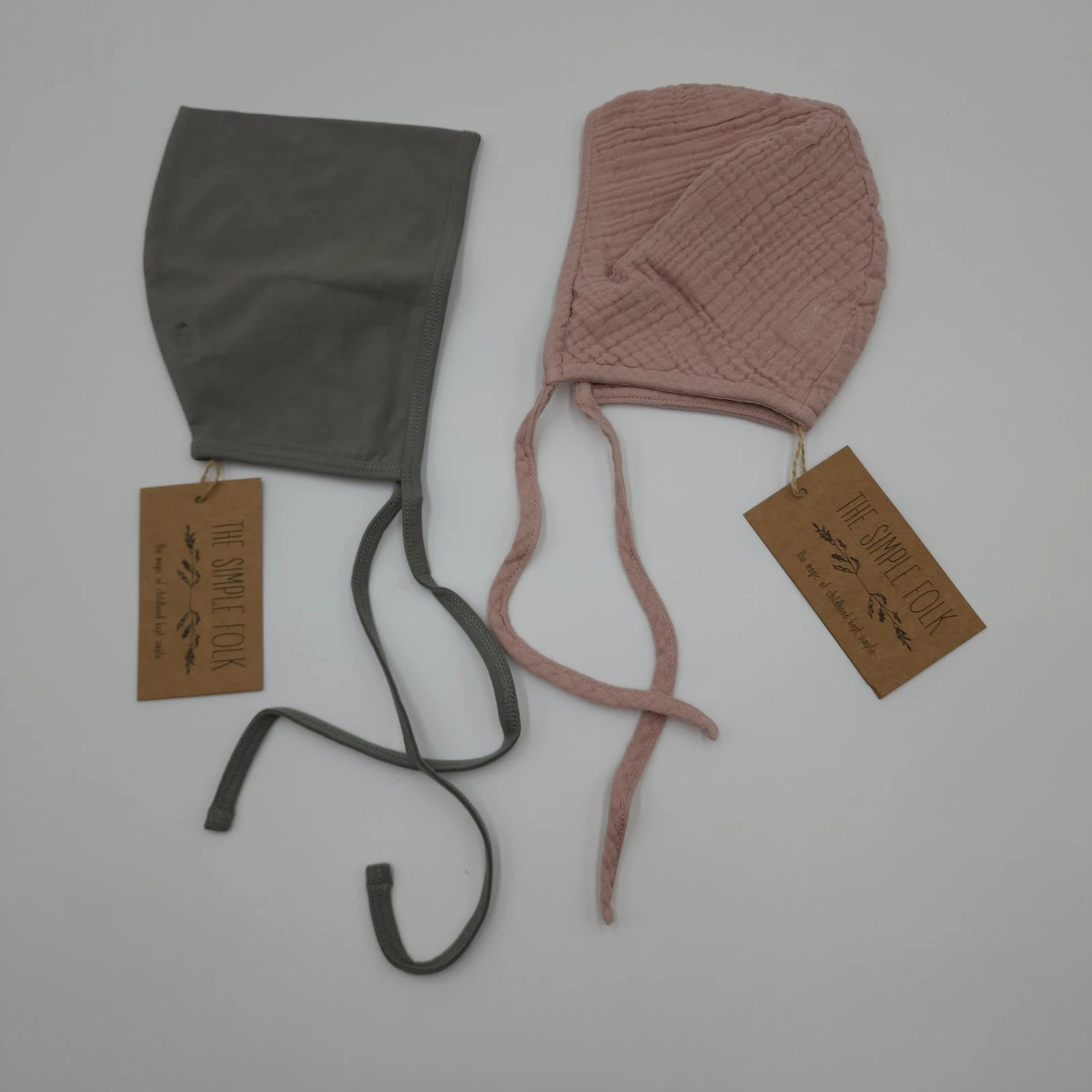The Simple Folk Bundle of Two The Garden Bonnet Antique Rose/Camel Size 6-12 Mon