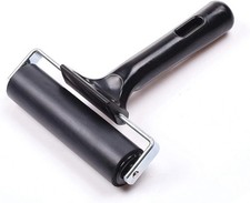 4-Inch Rubber Brayer Roller for Printmaking, Great Gluing 1PCS, Black