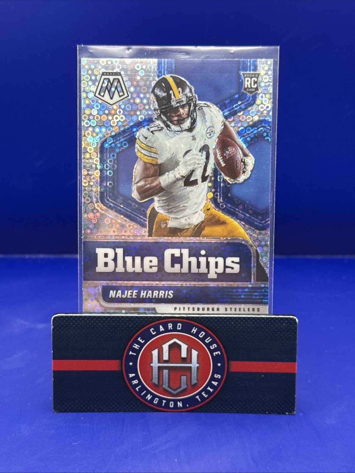 2021 Mosaic Najee Harris Rookie RC No Huddle Blue Chips Pittsburgh Steelers
