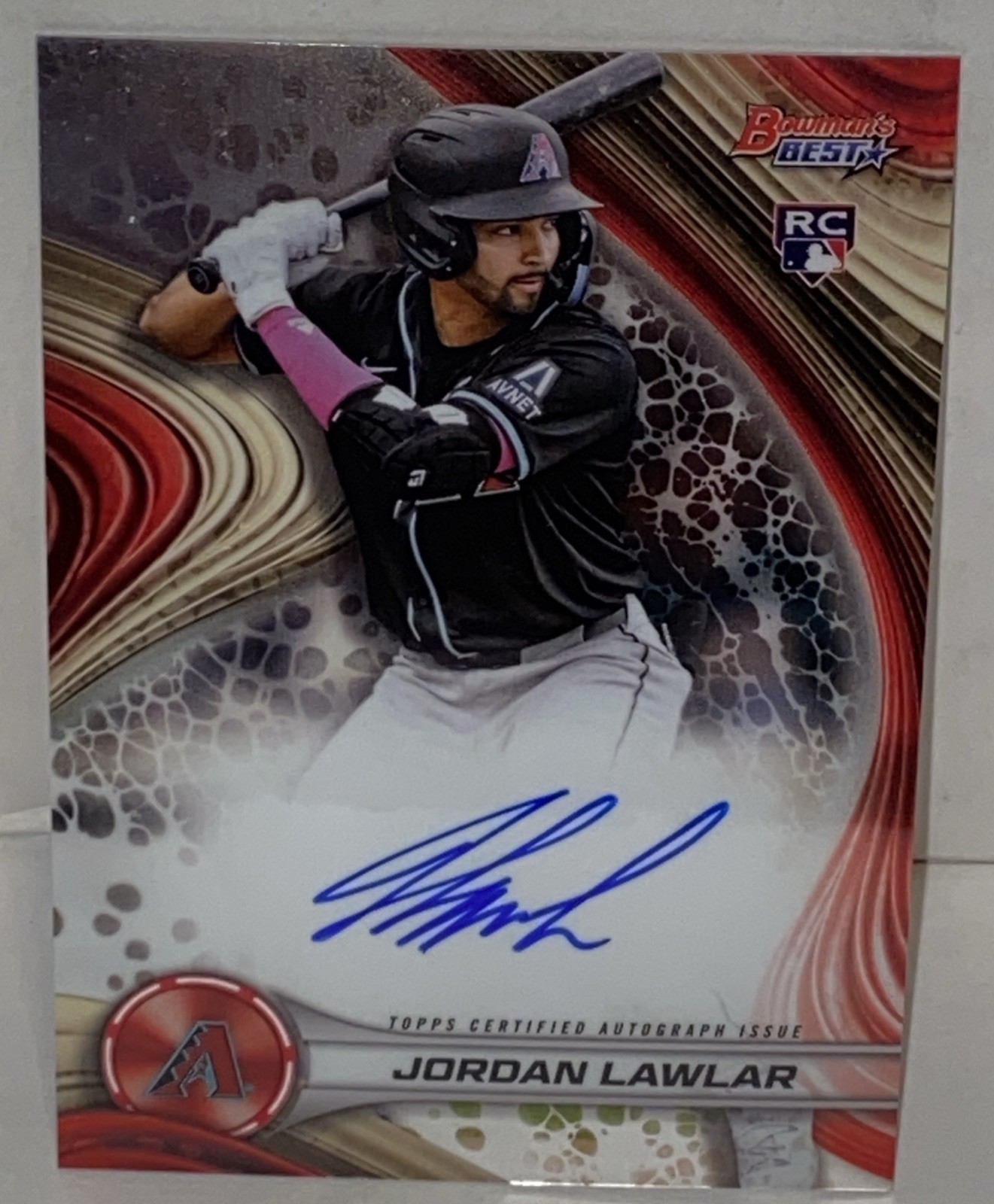 2024 Bowman's Best - On Card Autograph Jordan Lawlar #B24-JL (AU, RC)