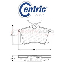Centric C-TEK Ceramic Disc Brake Pads for 2014-2017 Peugeot 208 1.6L L4 - sy