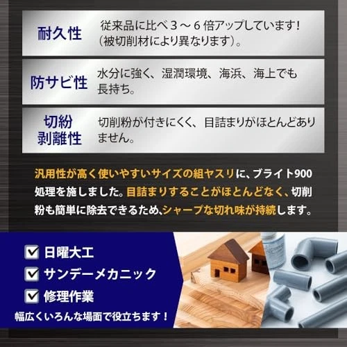 Tsubosan Bright 900 5 Files Medium Brst5052 Semicircular Flat - Image 4 of 4