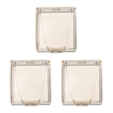  3 Pcs Outdoor Waterproof Plug Box Socket Rain Cover Outlet Electrical