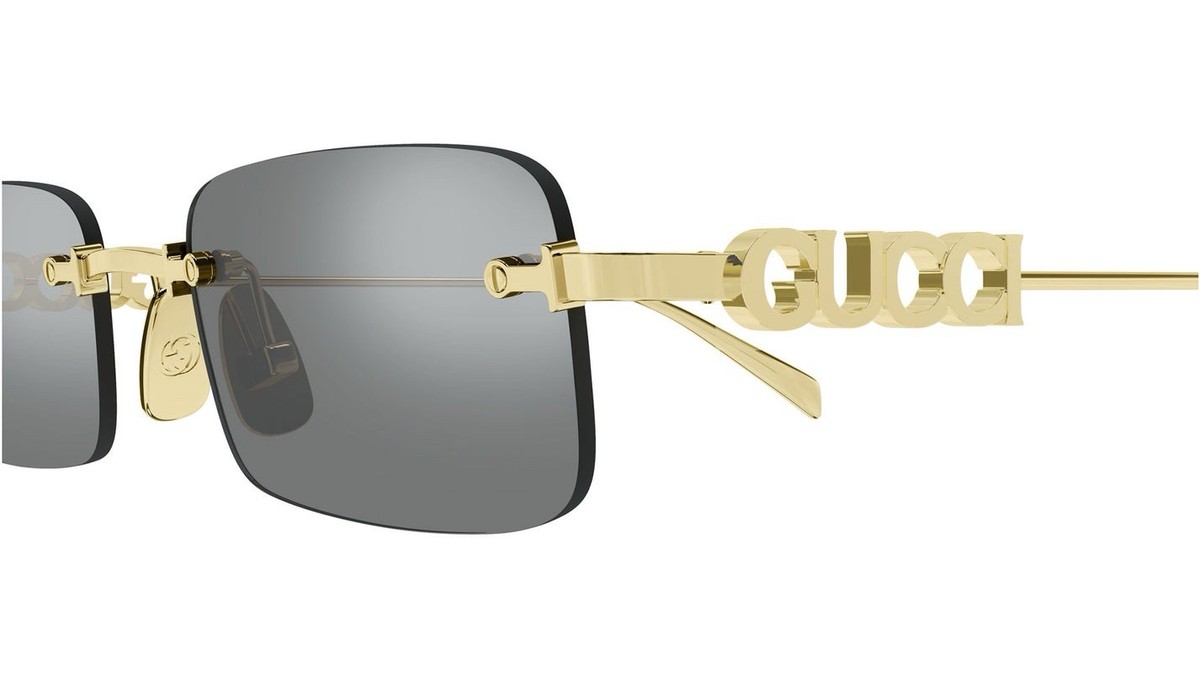 小物 GUCCI linestone rimless sunglasses Amazon.com: Gucci Rectangular Narrow Rimless Sunglasses, Gold
