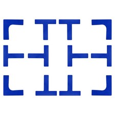 Court Line Marker Set Pickleball Court Marking Kit Throw Down Markers Blue