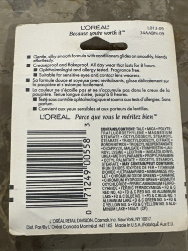 L'oreal Soft Effects Eye Color Shadow - Raven Matte - 0.08 oz HTF Shade - Picture 3 of 3