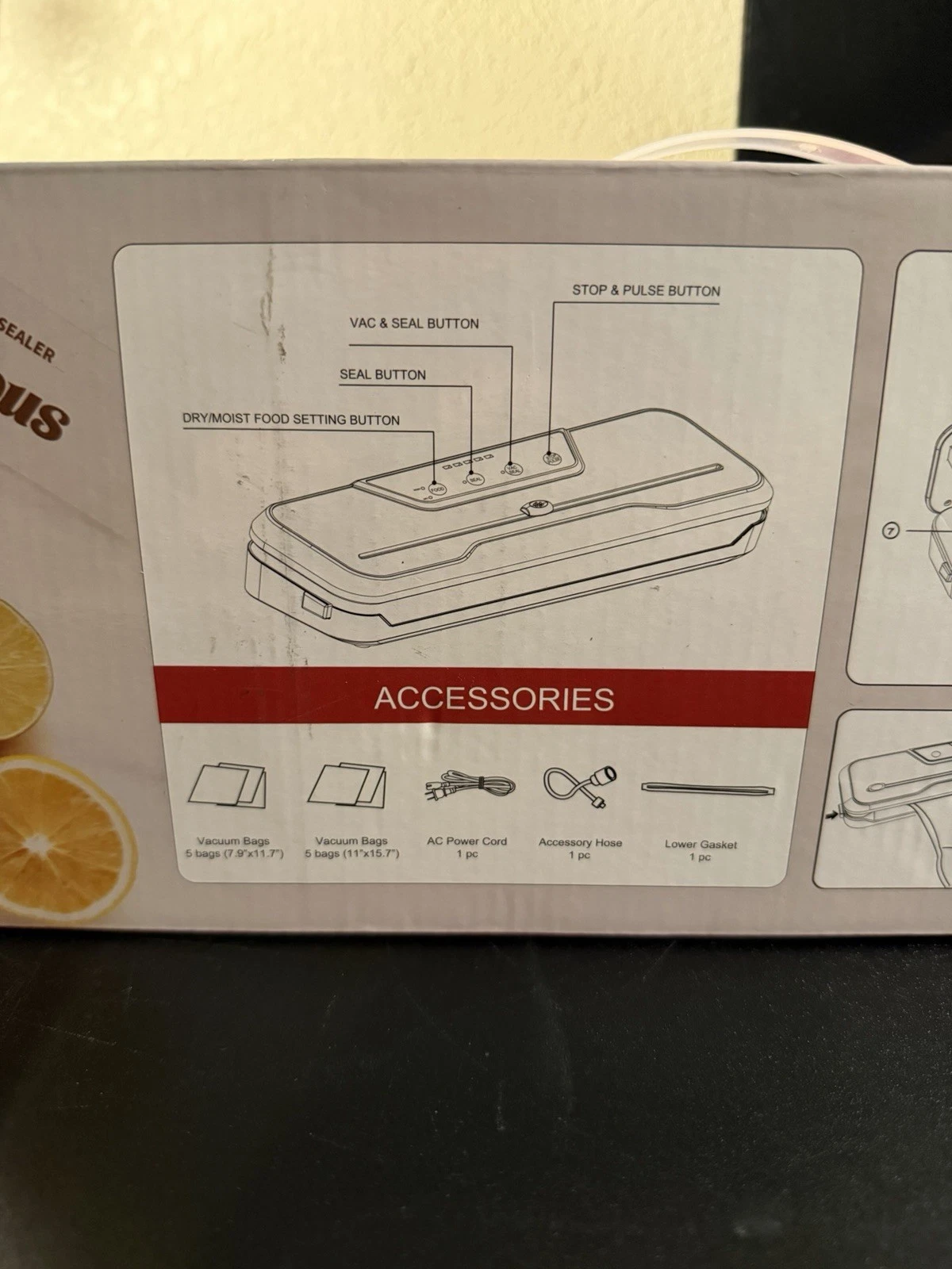 Beelicious VS6612 Food Vacuum Sealer Machine | 110W | Dry & Moist Modes