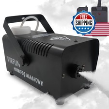 VIRFUN Fog Machine with Remote Control for Halloween, Party