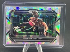 2023 Panini Prizm WWE - Bret Hit Man Hart Cracked Ice #58 Legends Bret Hart