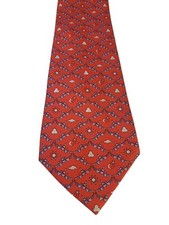 Cargolux Mens Tie Necktie Luxury Red with Clouds Moon Sun Meteorologist Weather