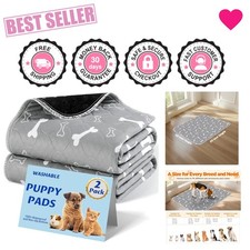 Versatile 18x24 Washable Dog Pee Pads, 2-Pack, Perfect for Indoor  Outdoor Use