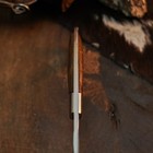 9.7" inch Damascus Tactical Knife Full Tang wood Handle Blade Leather Sheath — photo 8