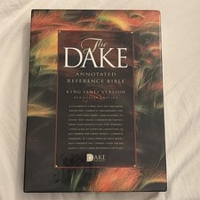 Dake Annotated Reference KJV Bible Red Letter Burgundy Bonded Leather Edition