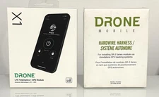 Drone Mob. X1-LTE Telematics + GPS Smartphone Module for Compustars w/ Harness