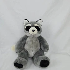 The Bear Mill Custom Made Gray Raccoon 10" Plush Toy Vintage Collectible