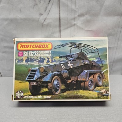 MATCHBOX 1:76 Kit PK-85 Sd.Kfz 232 Armoured Radio Car vintage 1983