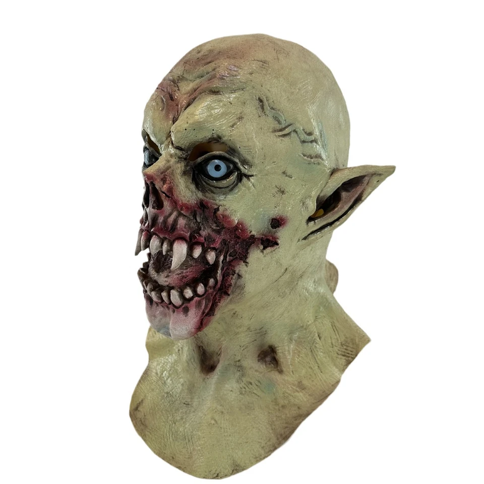 Horror zombie rotten mouth vampire hood mask - Image 2 of 2