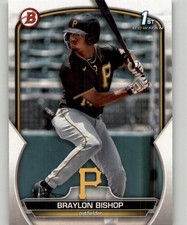 2023 Bowman Braylon Bishop Prospects #BP-90 Pittsburgh Pirates