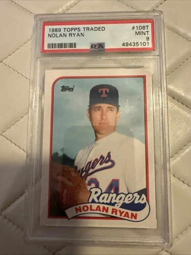 1989 Topps Traded - Nolan Ryan #106T PSA 9 Mint Texas Rangers HOF Legend