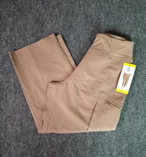 Sage Women's Cargo Pants 25" Inseam Stretch Waist Zip Pockets, Size: Small, New