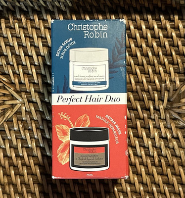 Christophe Robin Perfect Hair Duo Set Detox Scrub & Repair Mask Sea Salt