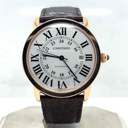 Cartier Ronde Solo XL 42mm Automatic 18k Rose Gold Men's Watch W6701009