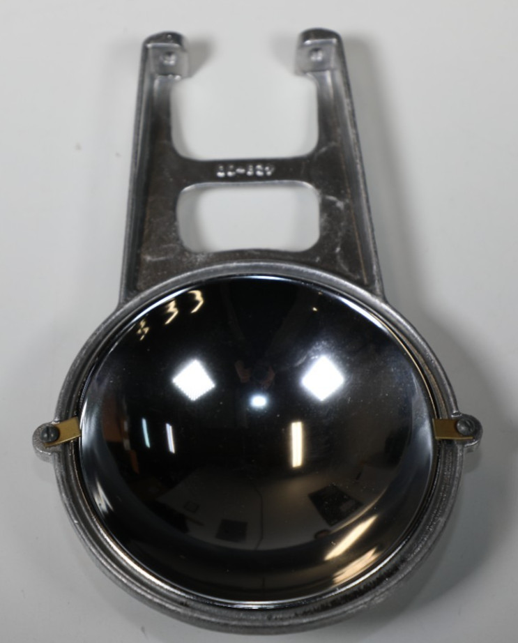 light reflector, lot of 3, circular, chrome