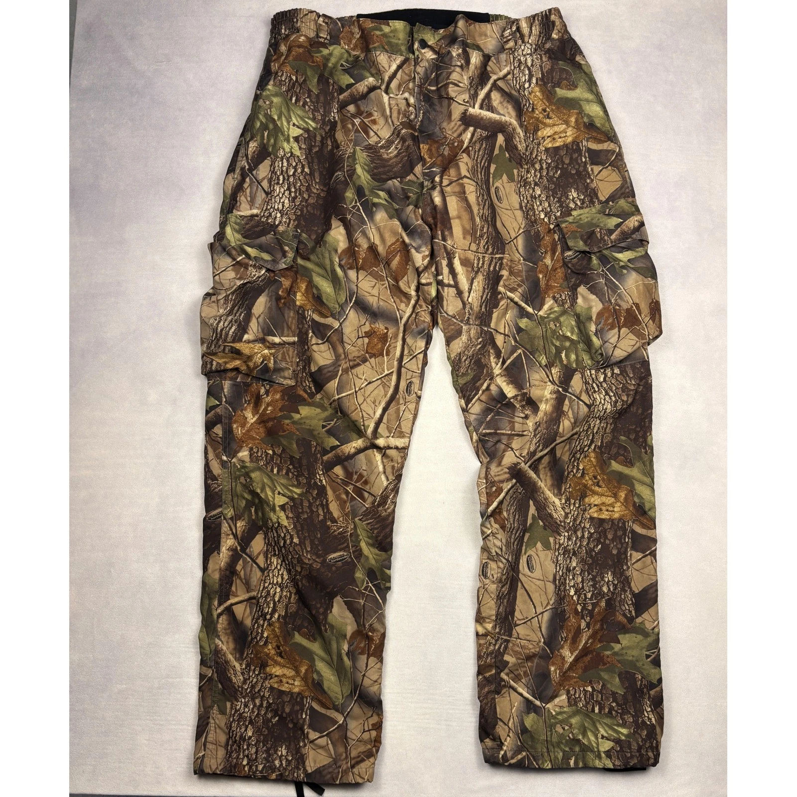 Whitewater Outdoors Realtree Camo Pants XL Insulated Waterproof Hunting Cargo