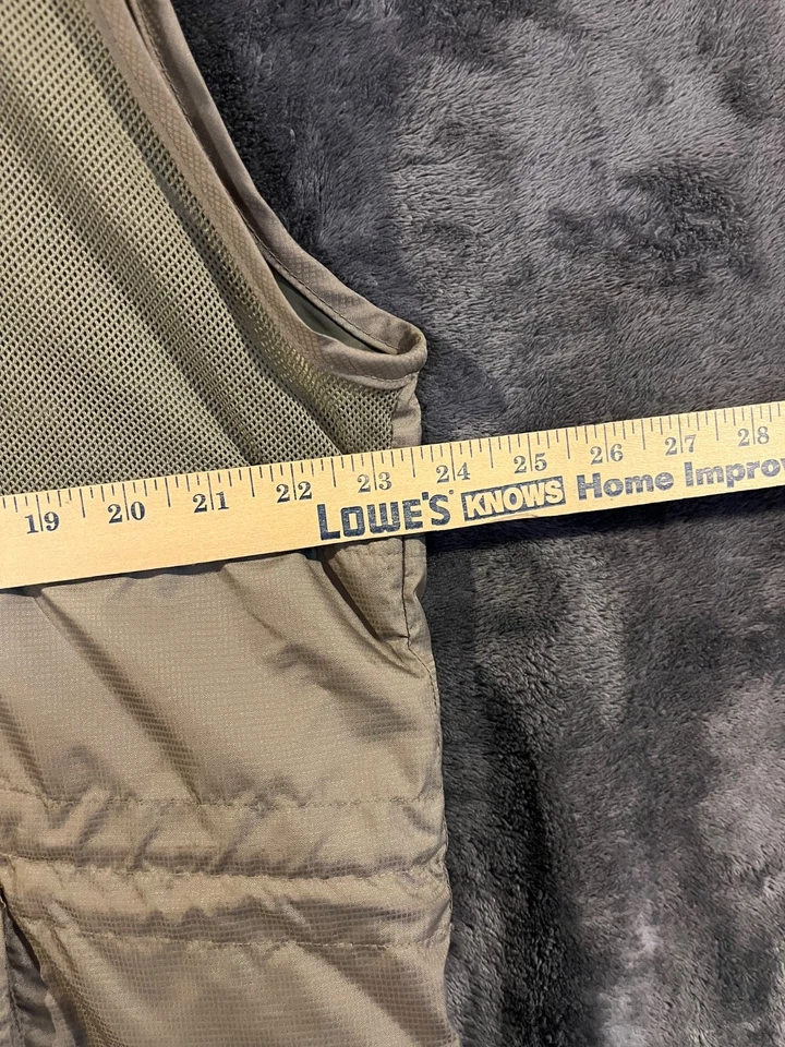 EXOFFICIO Men's Fly Fishing Vest Size Large Zip Kahki - Image 4 of 4