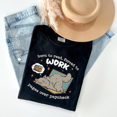 Bookish Comfort Tee Bookworm Reader Reading Lover Gift
