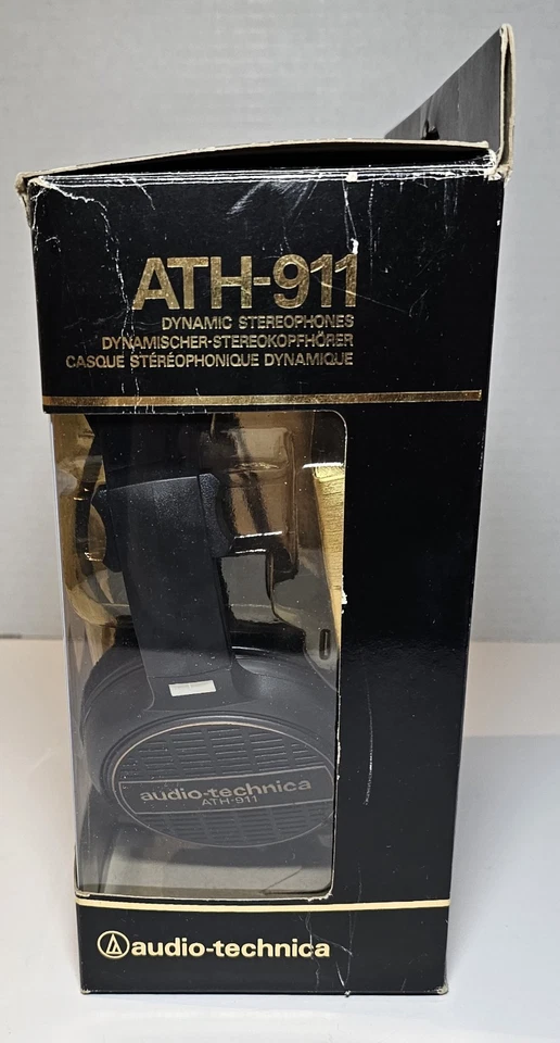 Audio-Technica ATH-911 Headphones w/ Original Box & Packaging - Tested - Vintage - Image 4 of 4