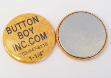 1.25" Metal Flat Back Button Parts 1-1/4 Inch - 100 FREE SHIPPING