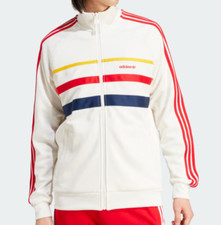 Adidas The First TT Track Top White Red 3-stripe Jacket IW3233 Full Zip Men's L