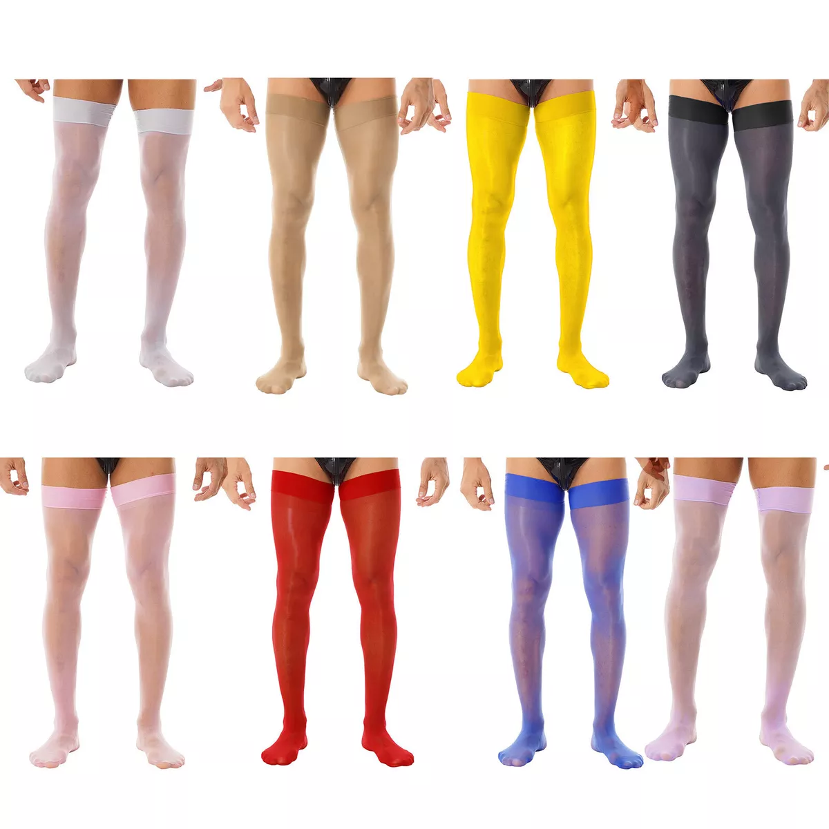 Men's thigh high socks deals
