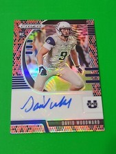 David Woodward 2020 Panini Prizm Draft Picks Red Black Snake Skin Prizm Auto