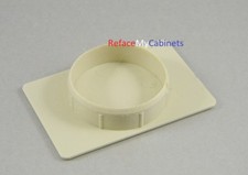 10  35 mm concealed hinge hole cover plug almond