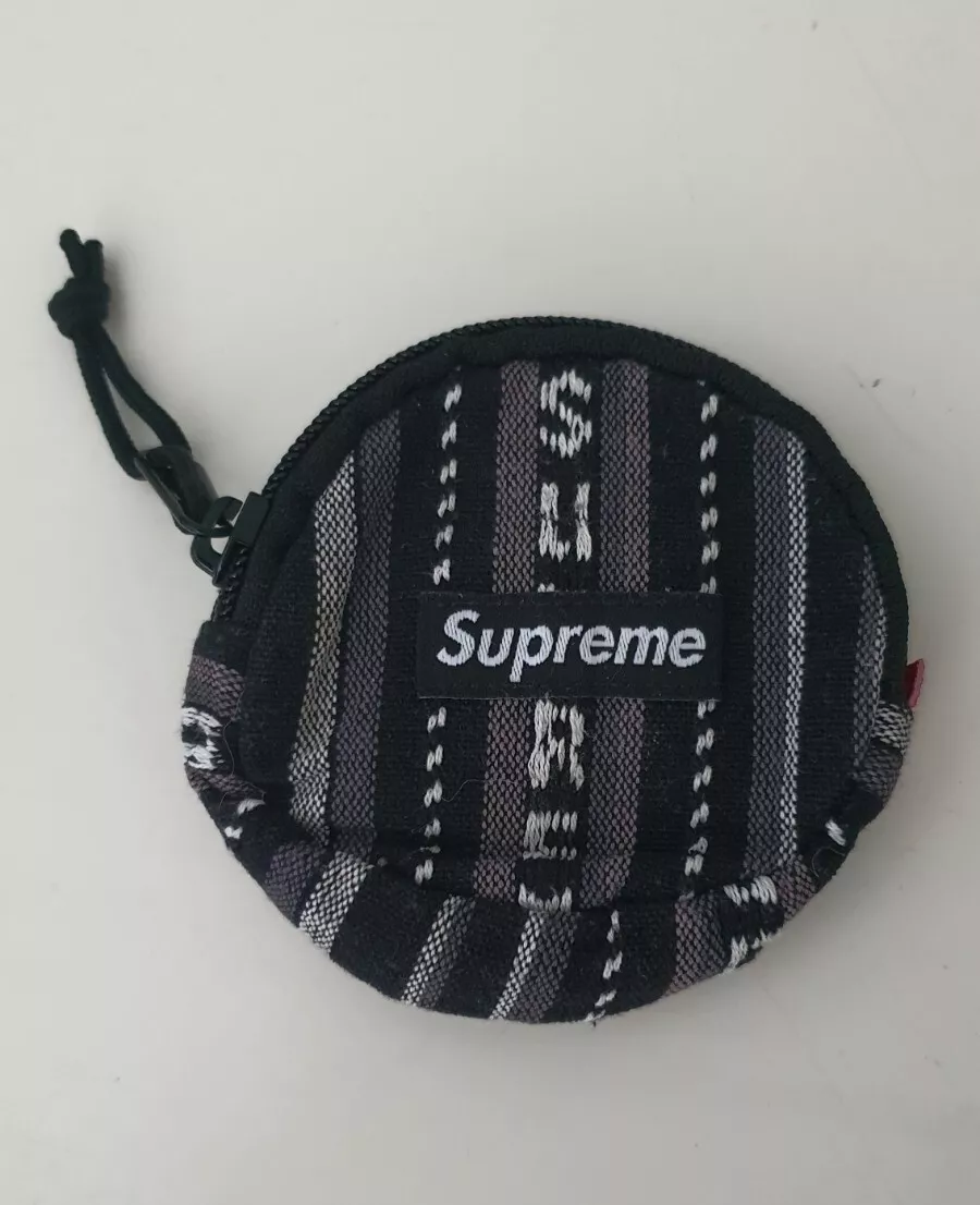 廃番】 Supreme Woven Stripe Coin Pouch - ファッション小物