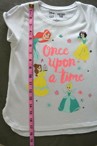 Disney Girl TShirt "Once Upon A Time" Cold shoulder style, Size 6 - Picture 5 of 6