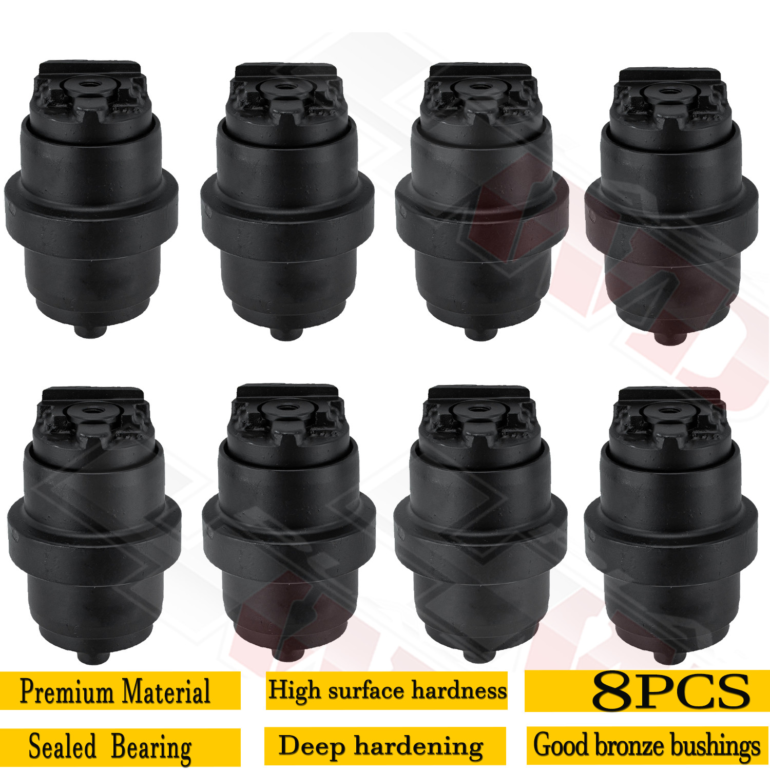 8x Bottom Roller Track Roller For John Deere 27D Excavator Undercarriage