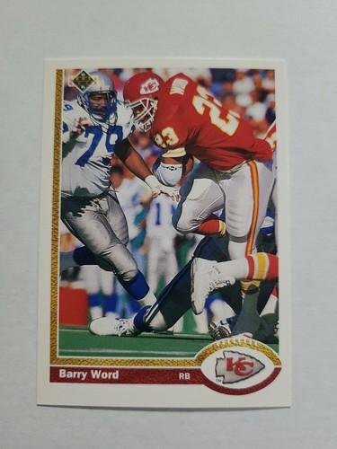 1991 Upper Deck Barry Word #40 card