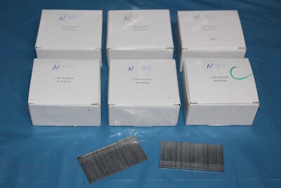 15.000 Stauchkopfnägel Brads N40 ca 1,6 x 1,4 mm Kopf ca 2,9 mm Streifennägel