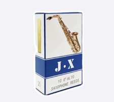 J-X Eb Alto Saxophone Reeds - Strength 2, 2.5 , 3   Box of 10 
