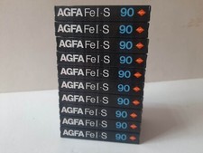 vintage and Very rare AGFA Superferro HDX 90HDX Blank cassette tape X 10 pcs   