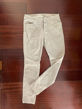 Ann Taylor Pants Women Curvy Skinny Straight Beige Corduroy Stretch Pants 30x30