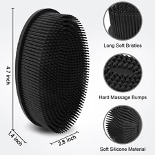Metene Silicone Body Scrubber, Exfoliating Body Scrubber for Use in Shower